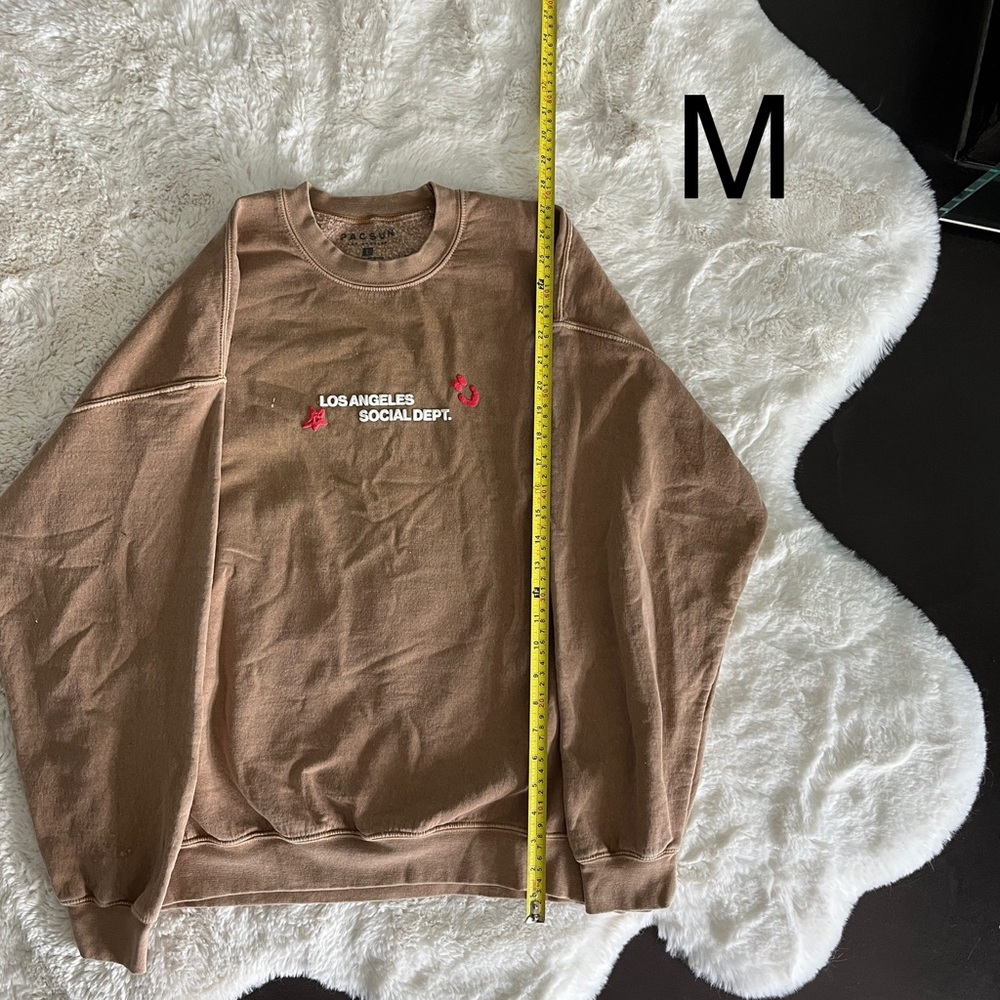 PacSun Tan Crewneck Sweater
